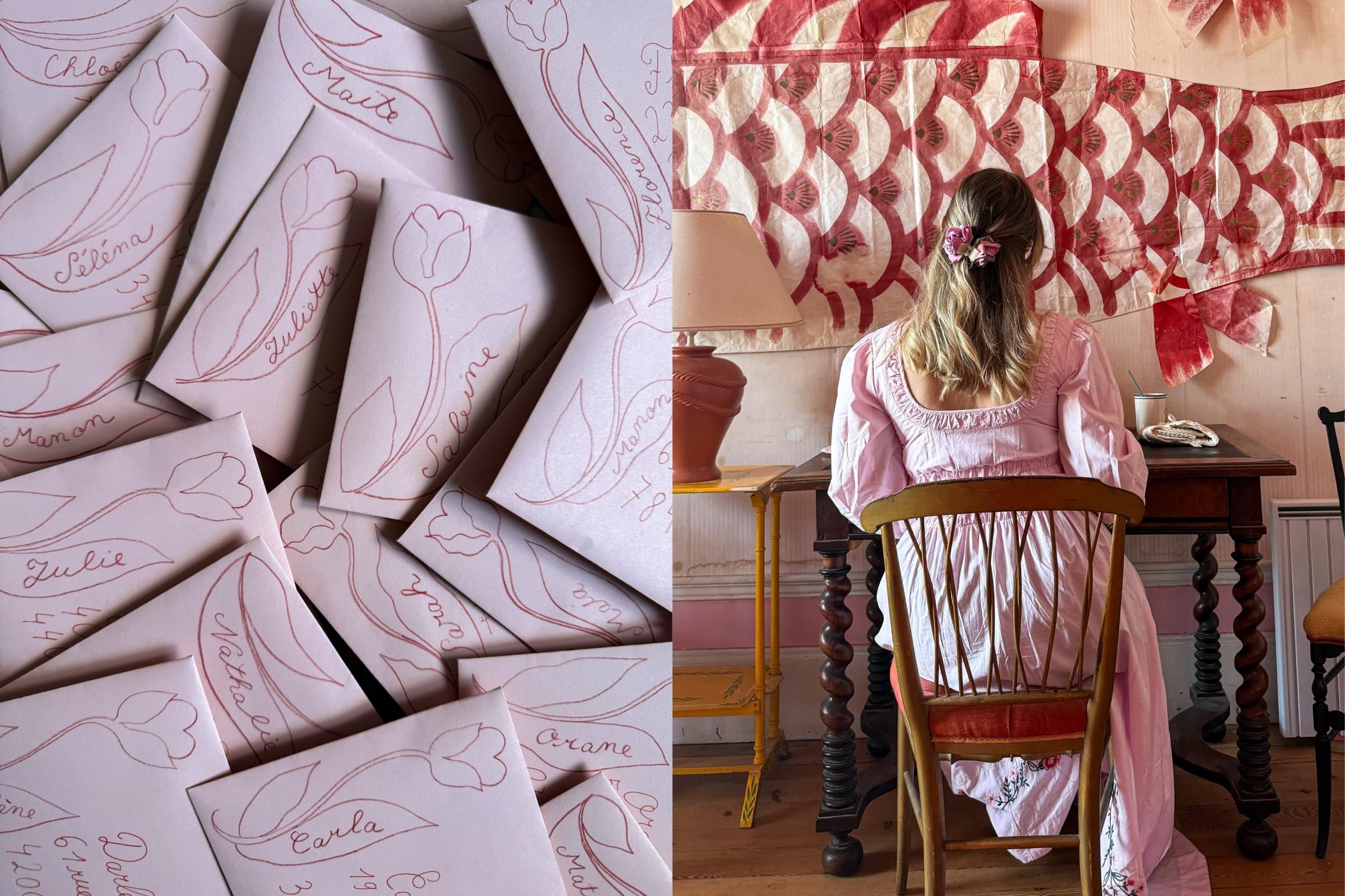 Atelier papeterie de cartes et courriers